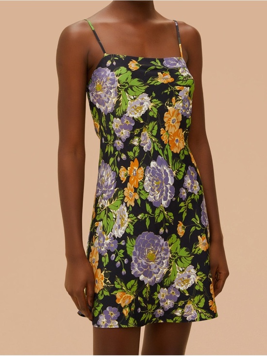 FARM Rio Dresses & Skirts - FARM Rio Capri Floral Black Sleeveless Mini Dress Women’s - Size Medium